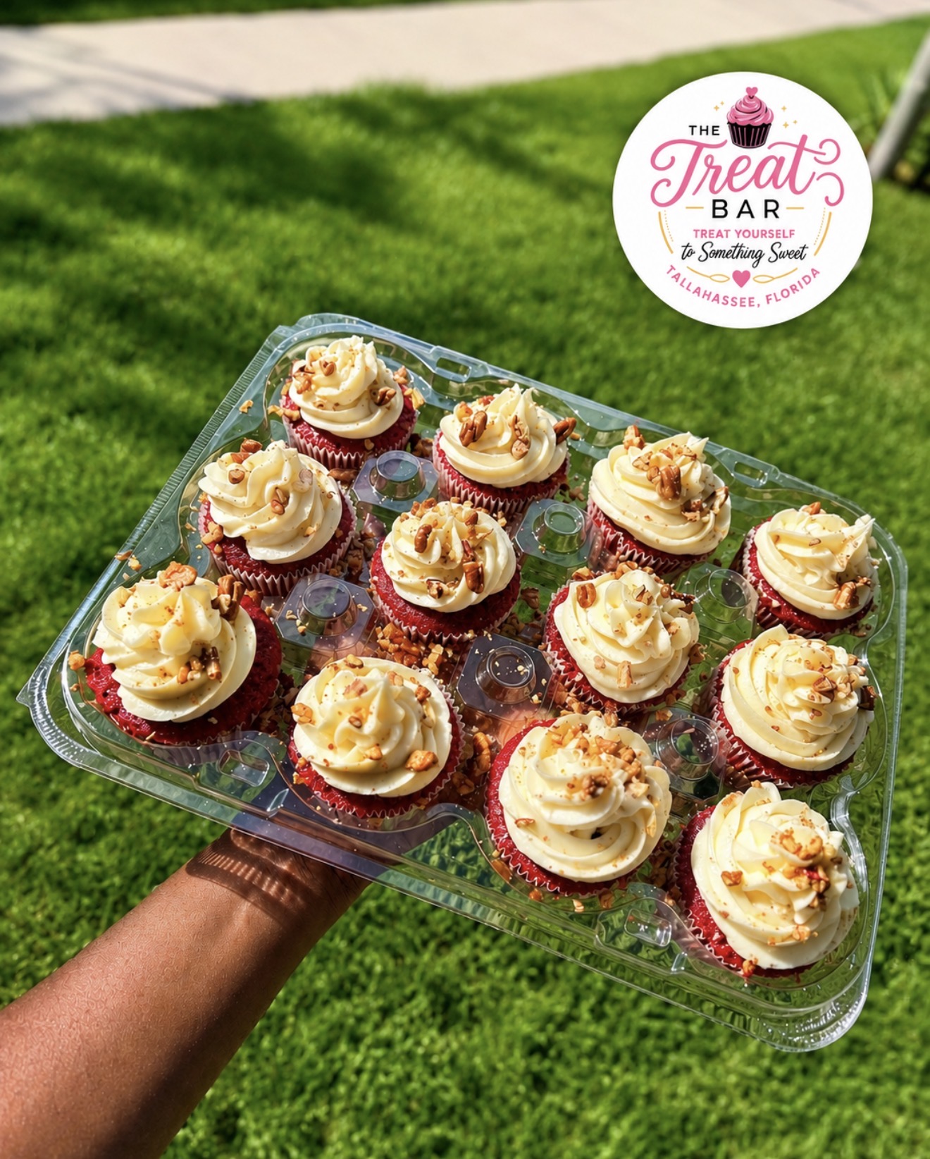 Red velvet cupcakes by the dozen